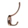 Hook furniture tundra TKD012, two -rod, copper