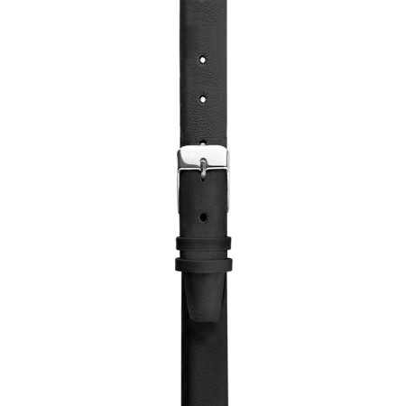 Watch strap, 8 mm, harness 65 mm, larynx 105 mm, genuine leather, black-2