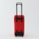 Road bag on wheels, external pocket, red color