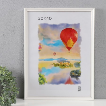 Photo frame wood (1507) 30x40 cm, white color-1
