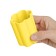 A glass for drawing 160 ml "Multi-Pulti", silicone, curly, yellow