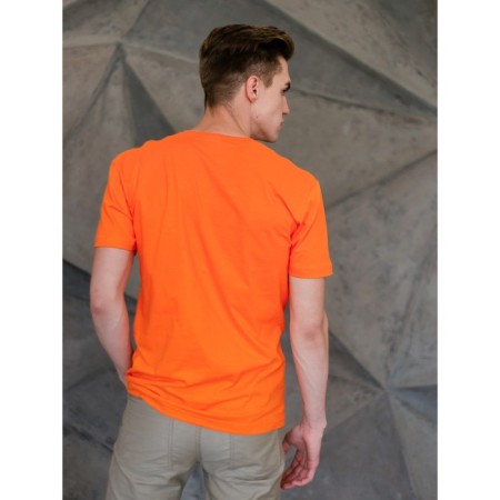 Male T -shirt, size 50, orange color-4