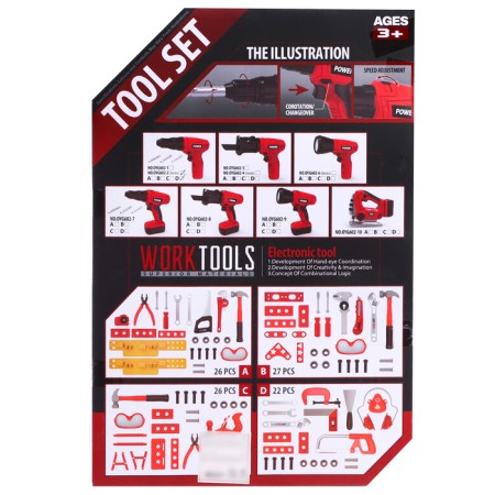A set of tools "Master", works from batteries, 23 elements-16