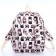 School backpack from textiles on lightning, 3 pockets, pencil case, pink color
