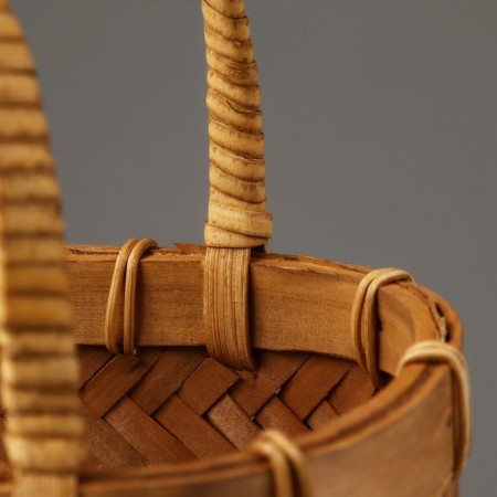 Wicker basket, 25.5 x 15 x 18/31 cm, sequoia-3