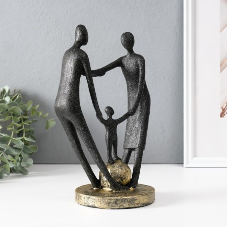 Polystone souvenir "Strength in unity" Black 12x17.5x26.5 cm-2