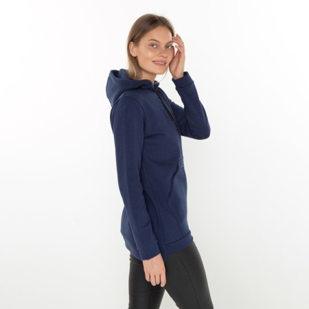 Female hoodies, blue color, size 44-3