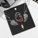 Kulons "Demetrons" Heart with wings, white color in silver, 45 cm
