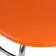Bella chair orange/chrome