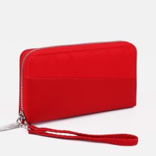 Women's wallet with lightning, red color