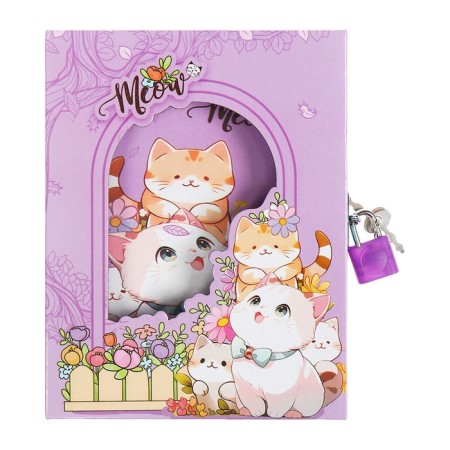 Gift notebook, 45 sheets, line, on the castle of the cats (16.3x12.7cm)-5