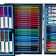 Set for drawing, in a suitcase, blue