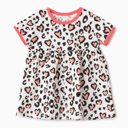 Bloom Baby Dress with Cor. Sleeve, p. 68 cm, milk