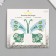 Stick plastic rhinestones "Butterfly" mix 12x16 cm