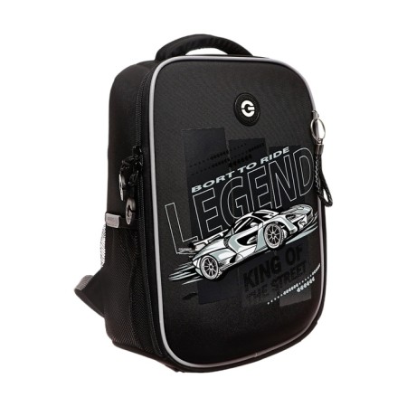 Frame saturan, 37 x 26 x 16 cm, Grizzly, + keychain, black/gray-1