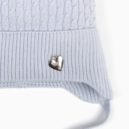 Hat for girls, blue color, size 40-42 cm-1