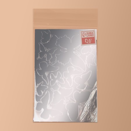 Mirrors "Butterflies", 30 × 20 cm, silver color-5