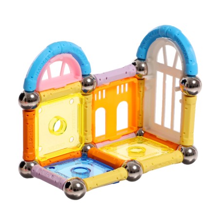 Magnetic designer "Build your home", 90 parts-4