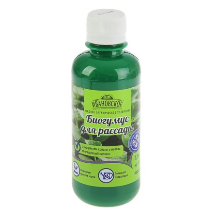 Biogumus for seedlings "Ivanovo", with an extract of horse manure, 0.25 liters