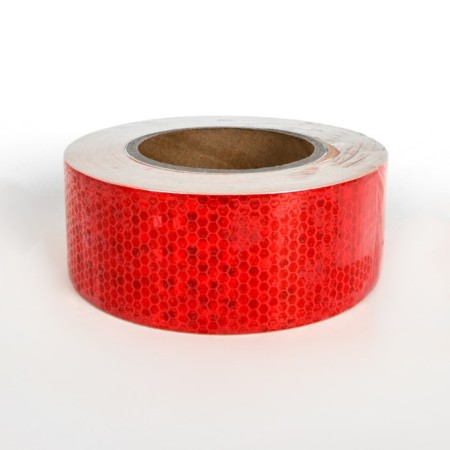 Reflective tape, self -adhesive, red, 5 cm x 25 m-2
