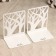 Holder-stand for books "Trees" set 2pcs, 9.2x12x15.4cm, white
