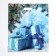 Package "Gifts of Winter", polyethylene with a cut pen, 45 x 38 cm, 60 μm