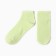 Women's socks shortened, light green color, size 23-25