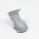 Dog boots, rubber, set 4 pcs, size S, gray