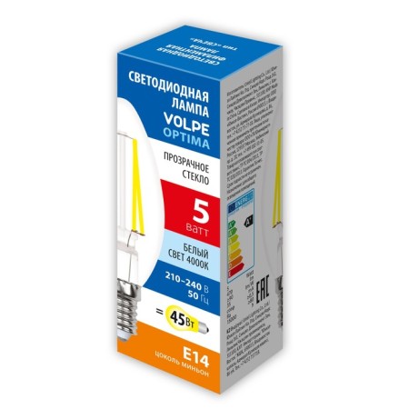 LED LED Uniel, E14, 5 W, 4000K, white glow-1