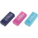 Eraser Faber-Castell "Dust Free", rectangular, in film, 11 x 18 x 41 mm, turquoise, pink, blue