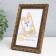 Photo frame plastic "reed" 10x15 cm, brown
