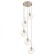 Suspended lamp Citilux "Tommy" CL102051, 36x36x56 cm, 5x40W, E14, gray color