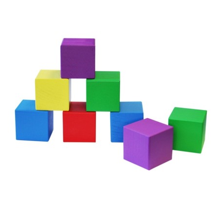 Wooden cubes “Studying colors” 12 pcs (8 centers)-4