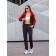Female ishomine is a suit, size 48, black color, burgundy
