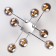 Evita 8x40W E14 chandelier chrome