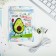 Headphones in the package, "avocado", 10 x 15 cm