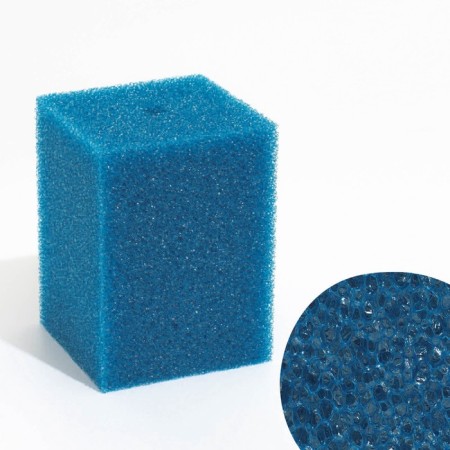 Rectangular sponge for filter No. 13, coarse, 12 x 12 x 16 cm, blue
