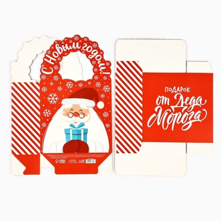Box New Year's folding “Gift from Santa Claus” 18.4 x 30.4 x 7.3 cm, New Year-10