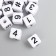 Beads for creativity plastic "Distance on the cube" White set 20 g 1x1 cm