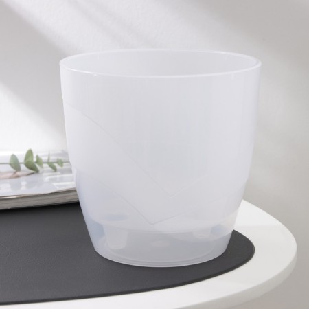 Kashpo for flowers with an insert "grace", 2.8 liters, transparent