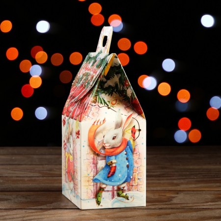 Gift box "Rabbits" 9.1 x 7 x 15.7 cm-3