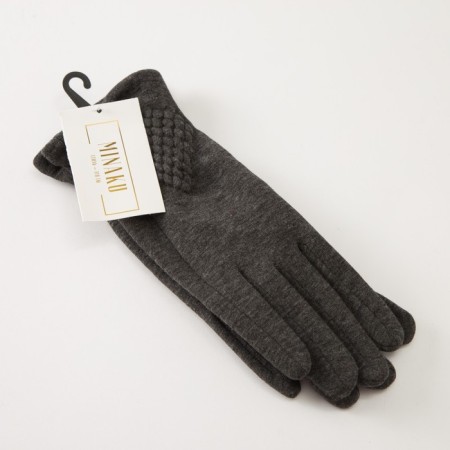 Female gloves minku "style", size 19, color gray-3