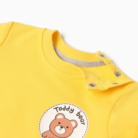 Kit for children (jumper, trousers), yellow color, height 98 cm-1