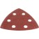 The triangle grinding bison 35583-080, perforated, P80, 93 x 93 x 93 mm, 5 pcs.