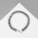 Bracelet with rhinestones "ice" elegance, lines, white-black color in silver, 18cm