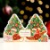 Mini-postcard "Happy New Year!" Thermography, Sani, 16x10 cm