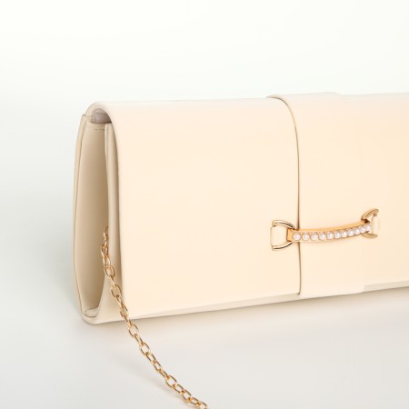 Female bag on a magnet, beige color-3