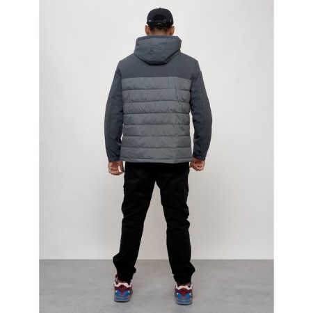 Male spring jacket, size 56, dark gray color-3
