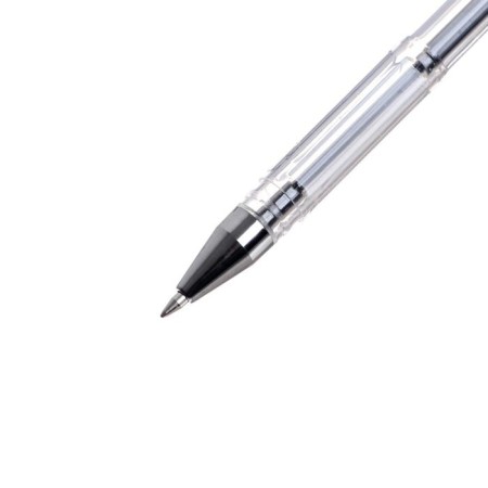 Gel handle 0.5 mm, black rod, transparent body (barcode on a piece)-2