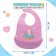 Silicone's bib “unicorn”, purple color
